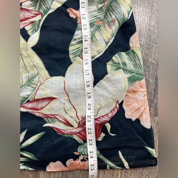Ann Taylor Hawaii Tropic Floral One Shoulder Blouse Women's Size Small - Picture 9 of 13